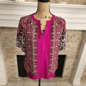 ROSE &‎ Olive fuchsia boho indie blouse size small